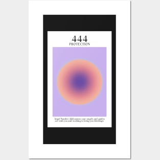 Angel Number 444 Aura Posters and Art